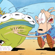 Rocko trying to shake some sense into Ed Bighead.